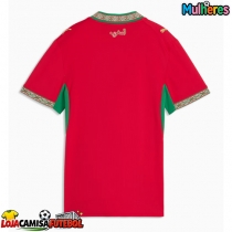 Camisa de Futebol Marrocos Equipamento Principal Mulheres Mundo 2026 Manga Curta